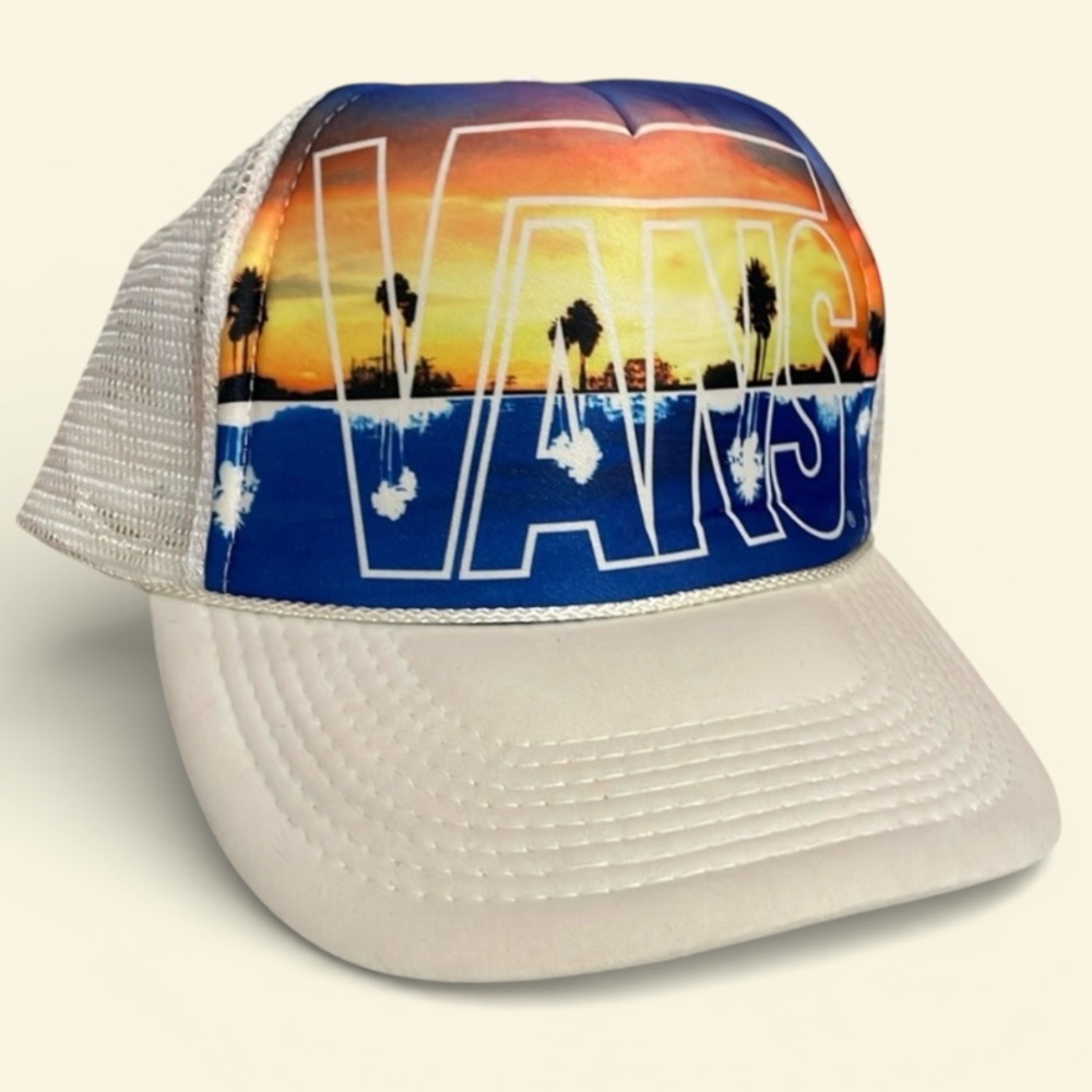 Vans Otto Collection Beach Scene Snapback Trucker Hat Cap